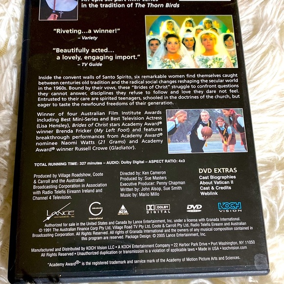 NAOMI WATTS & RUSSELL CROWE BRIDES OF CHRIST DVD 6 part MINI SERIES AUSS… - Picture 5 of 7